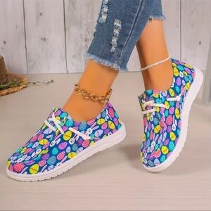 Easter Canvas Lace Up Shoes